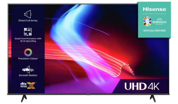 Hisense 50 Inch 50A6KTUK Smart 4K UHD HDR DLED Freeview TV