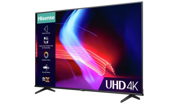 Hisense 50 Inch 50A6KTUK Smart 4K UHD HDR DLED Freeview TV - Image 2