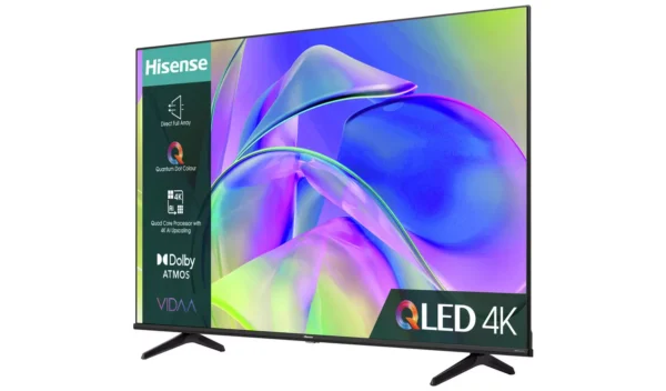 Hisense 55 Inch 55E78KQTUK Smart 4K UHD HDR QLED Freeview TV