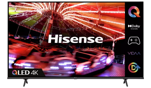 Hisense 43 Inch 43E7HQTUK Smart 4K UHD HDR QLED Freeview TV